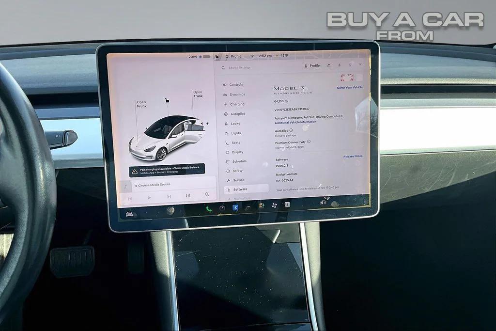 used 2019 Tesla Model 3 car, priced at $18,998