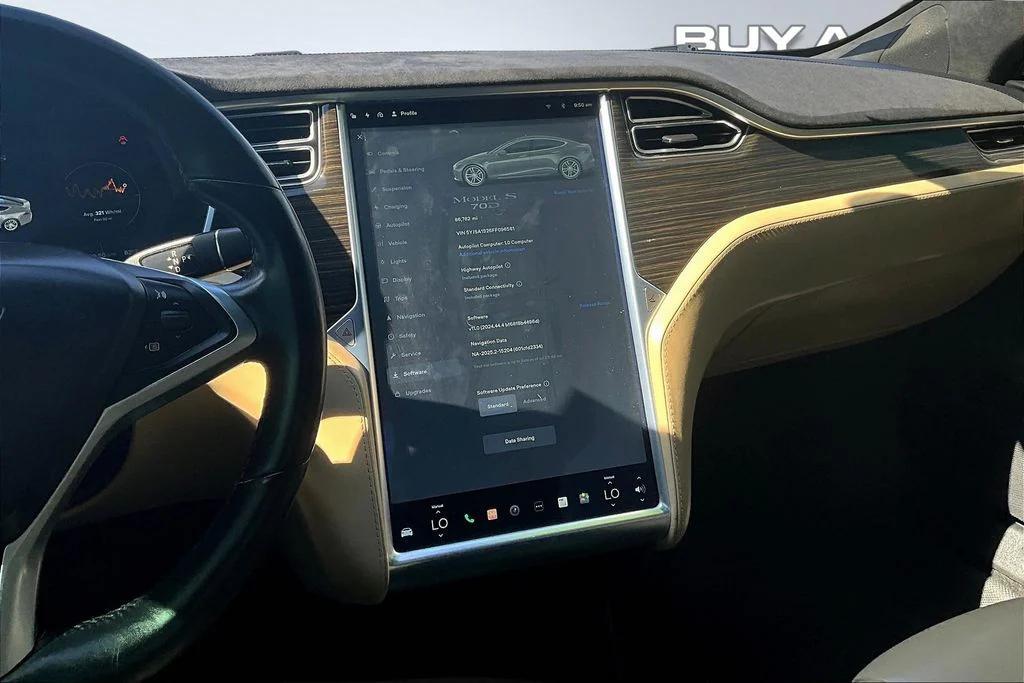 used 2015 Tesla Model S car, priced at $13,998