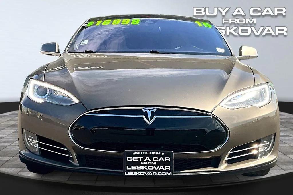 used 2015 Tesla Model S car, priced at $13,998