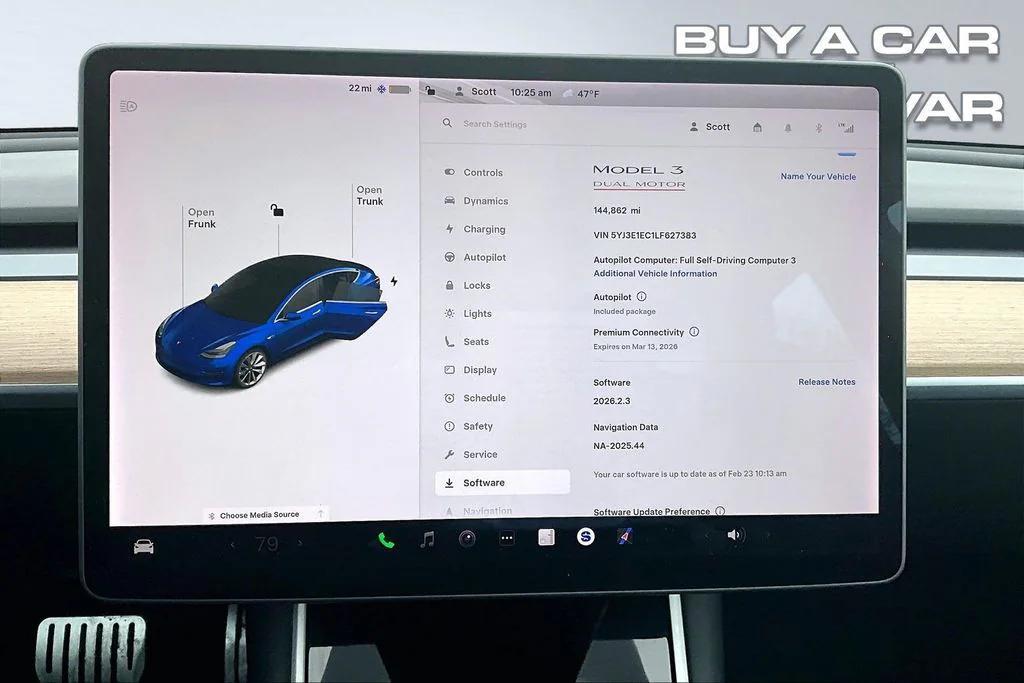 used 2020 Tesla Model 3 car, priced at $16,998