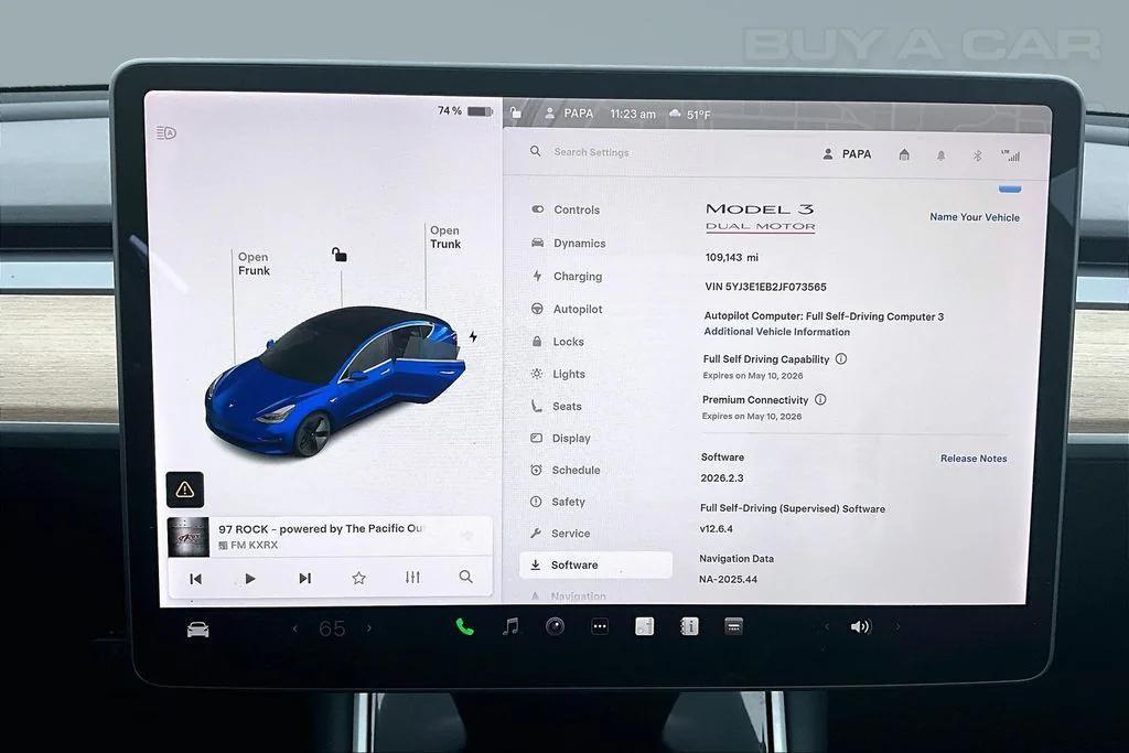 used 2018 Tesla Model 3 car, priced at $15,998