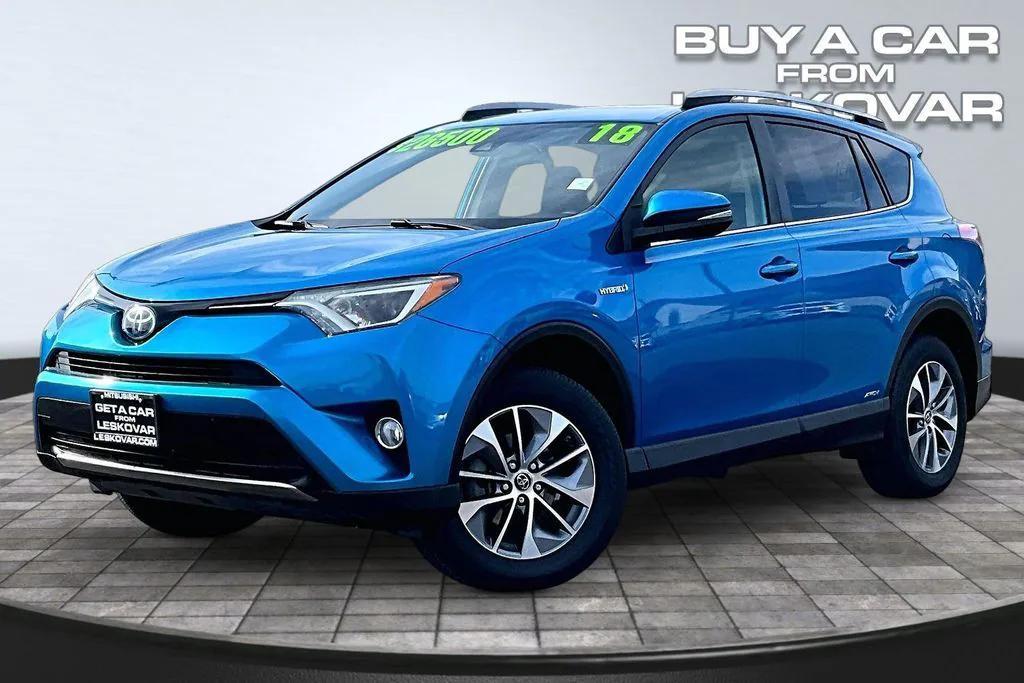 used 2018 Toyota RAV4 Hybrid car, priced at $26,500