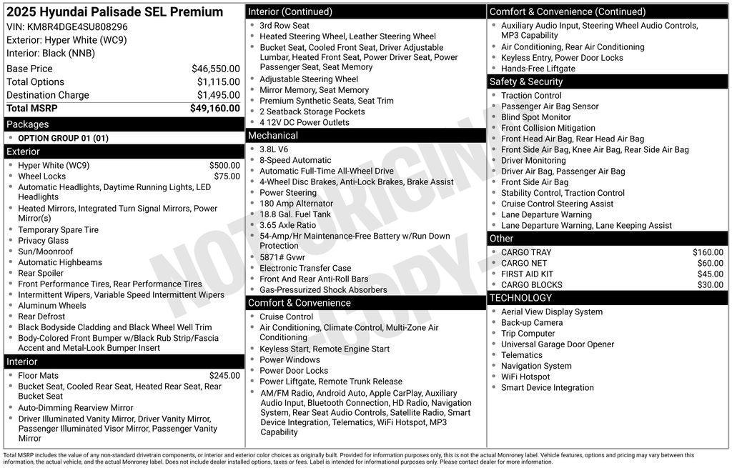 used 2025 Hyundai Palisade car, priced at $40,700