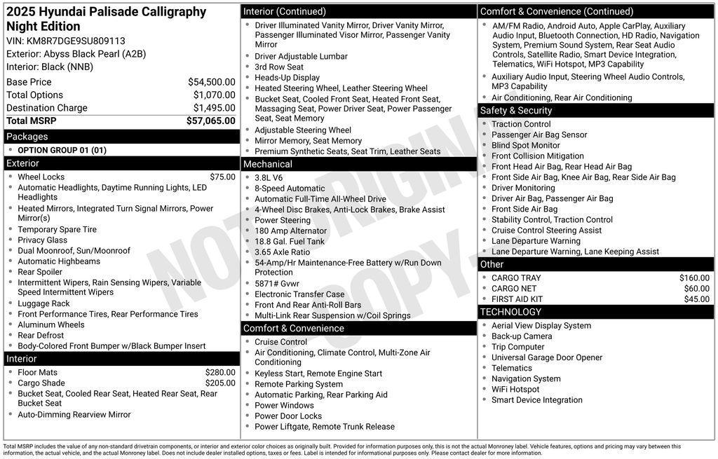 used 2025 Hyundai Palisade car, priced at $45,400