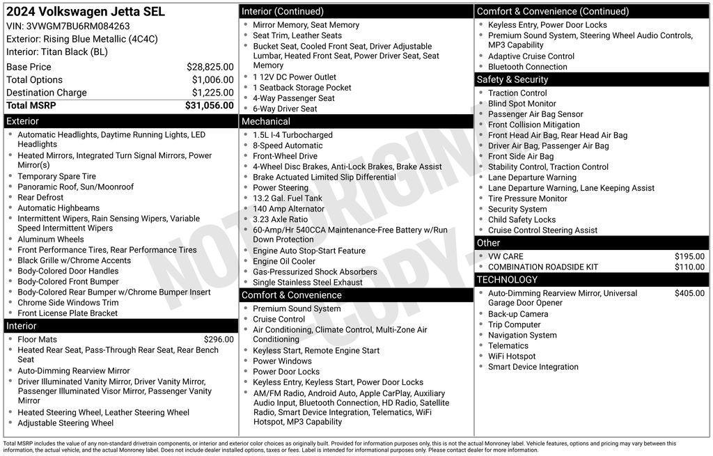 used 2024 Volkswagen Jetta car, priced at $23,200