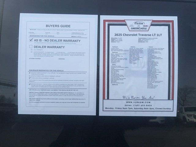 used 2025 Chevrolet Traverse car, priced at $34,566