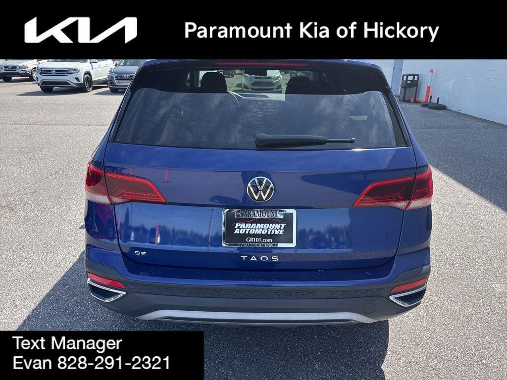 used 2022 Volkswagen Taos car, priced at $18,500