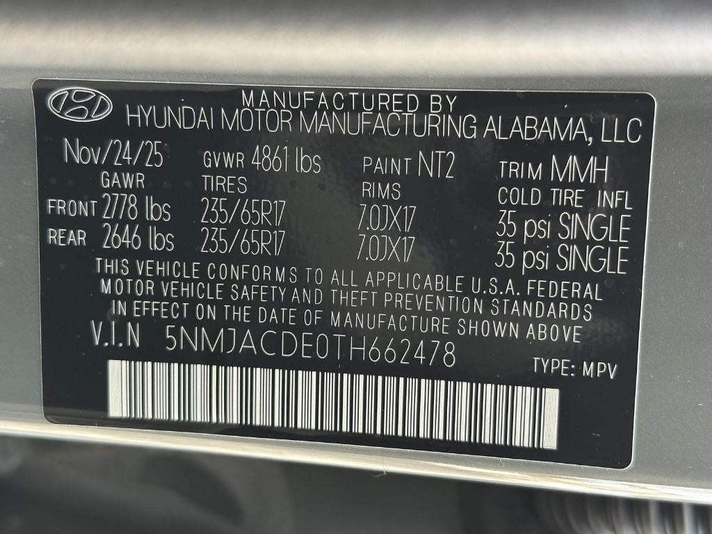 new 2026 Hyundai Tucson car, priced at $32,055