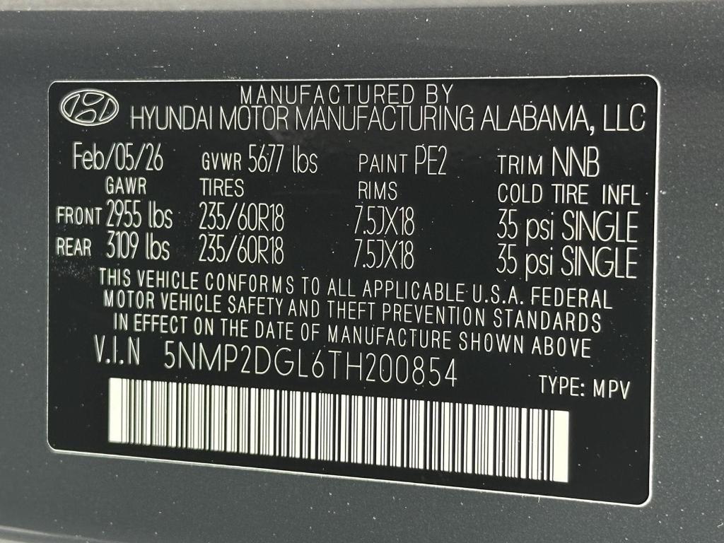 new 2026 Hyundai Santa Fe car, priced at $41,025