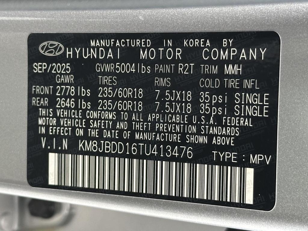 new 2026 Hyundai TUCSON Hybrid car, priced at $34,305