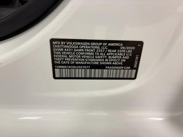 used 2020 Volkswagen Passat car, priced at $19,498