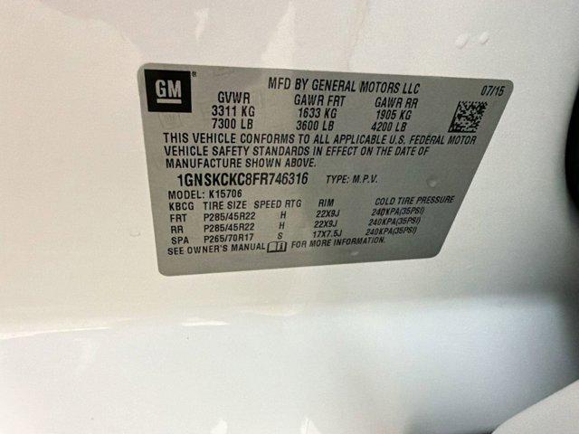 used 2015 Chevrolet Tahoe car, priced at $16,998