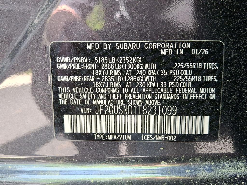 new 2026 Subaru Crosstrek car, priced at $36,700