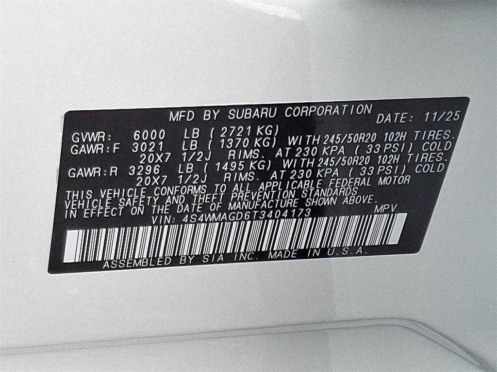 new 2026 Subaru Ascent car, priced at $48,416