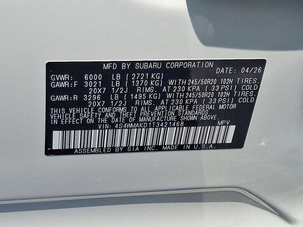 new 2026 Subaru Ascent car, priced at $51,440