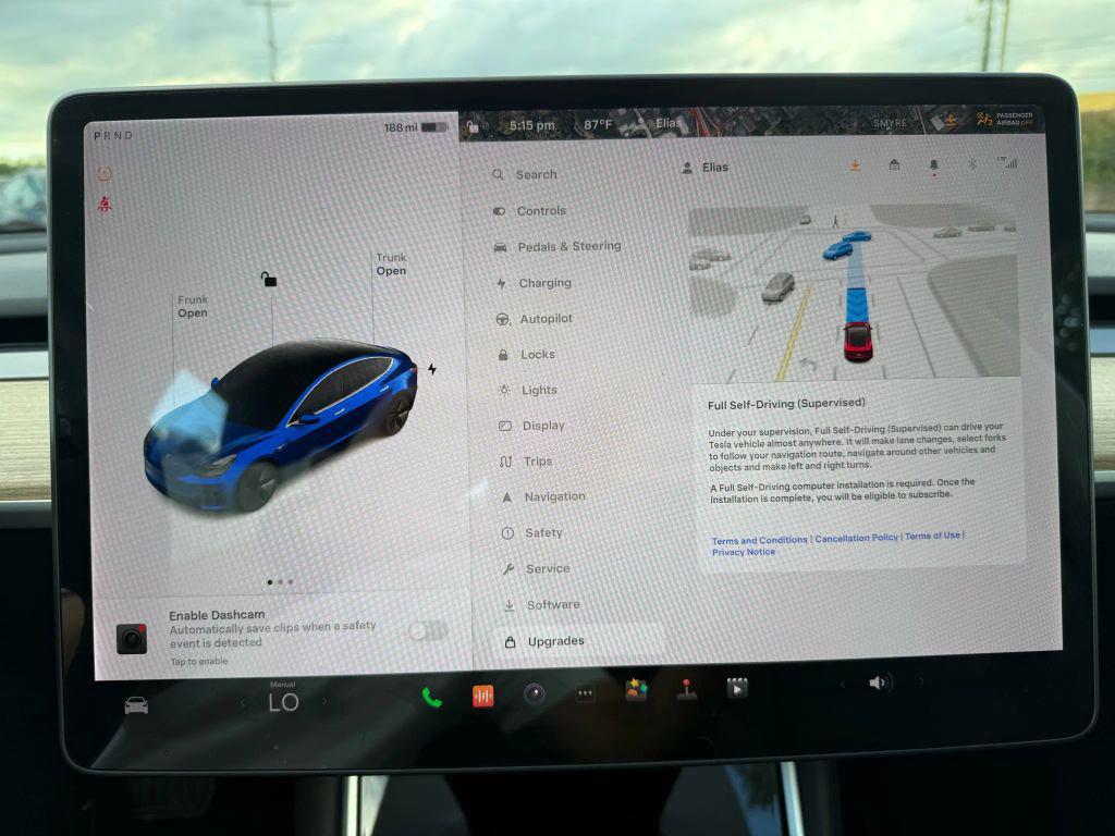 2018 Deep Blue Metallic Tesla Model 3