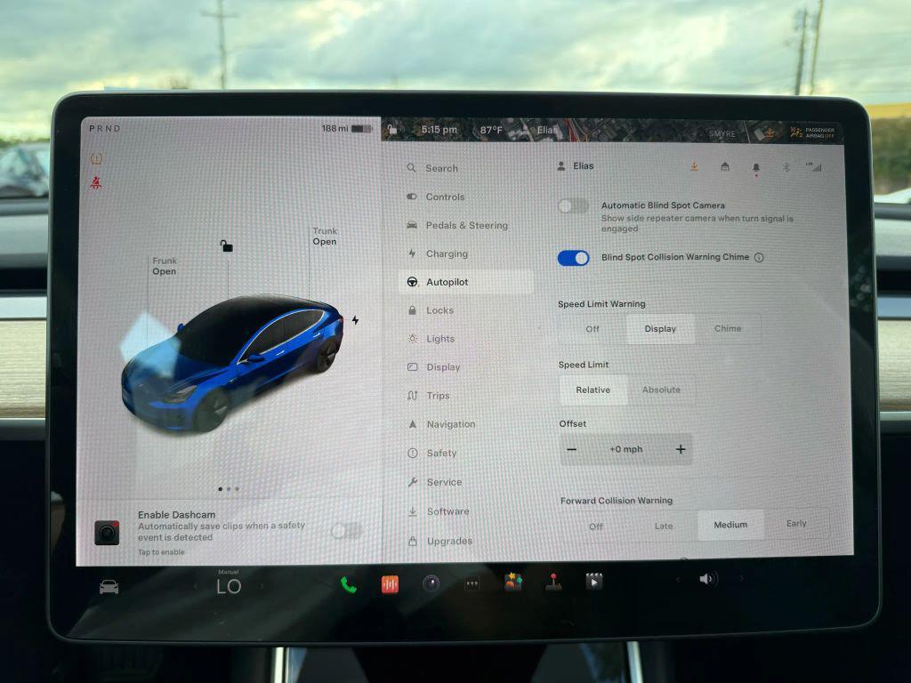 2018 Deep Blue Metallic Tesla Model 3