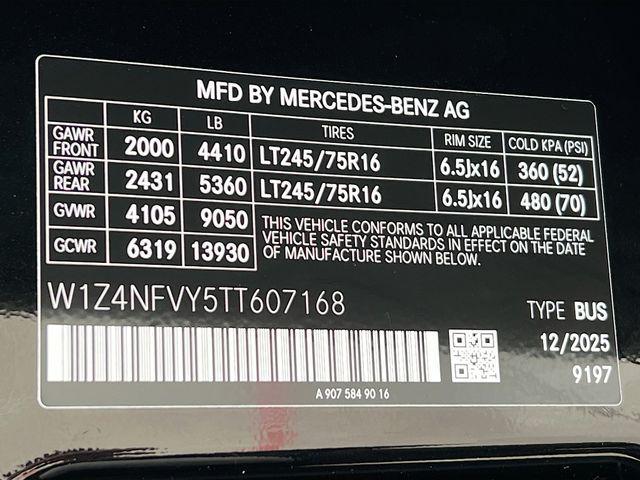 new 2026 Mercedes-Benz Sprinter 2500 car, priced at $92,804