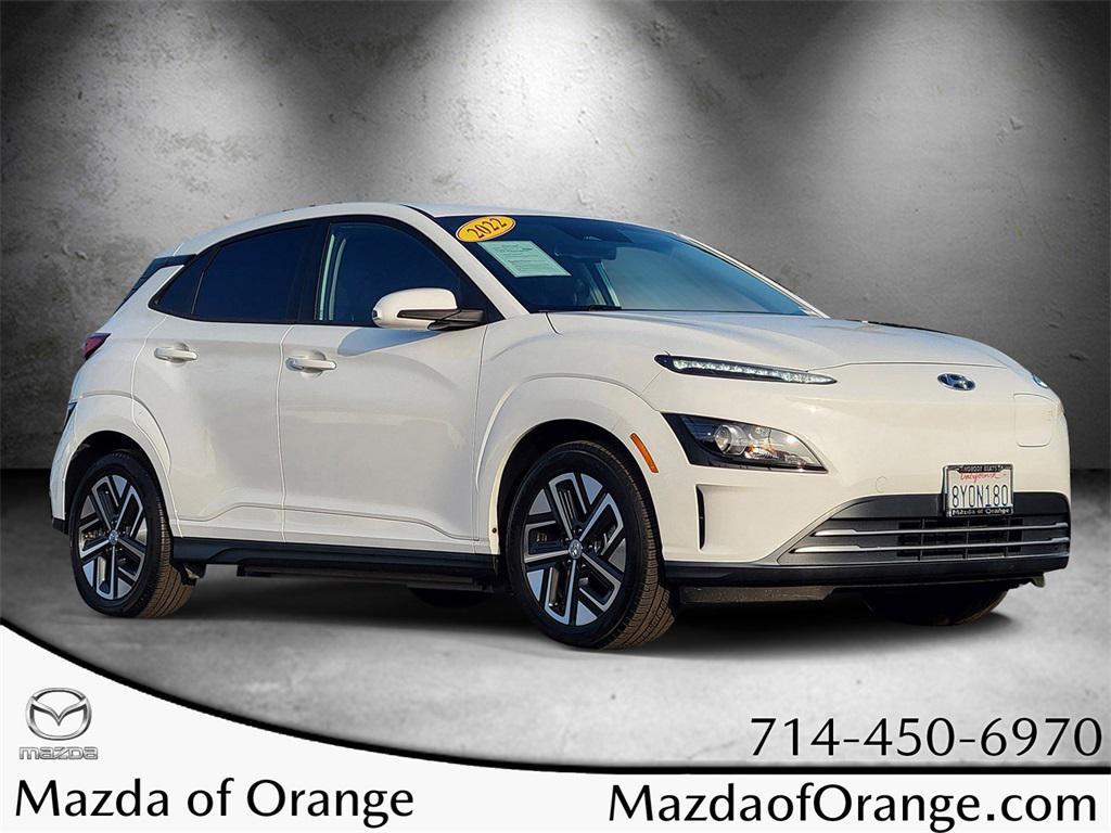 used 2022 Hyundai Kona EV car, priced at $17,987