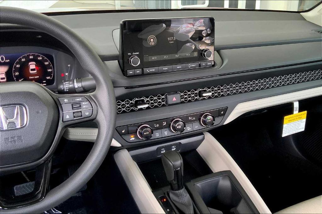 new 2025 Honda Accord car, priced at $30,750