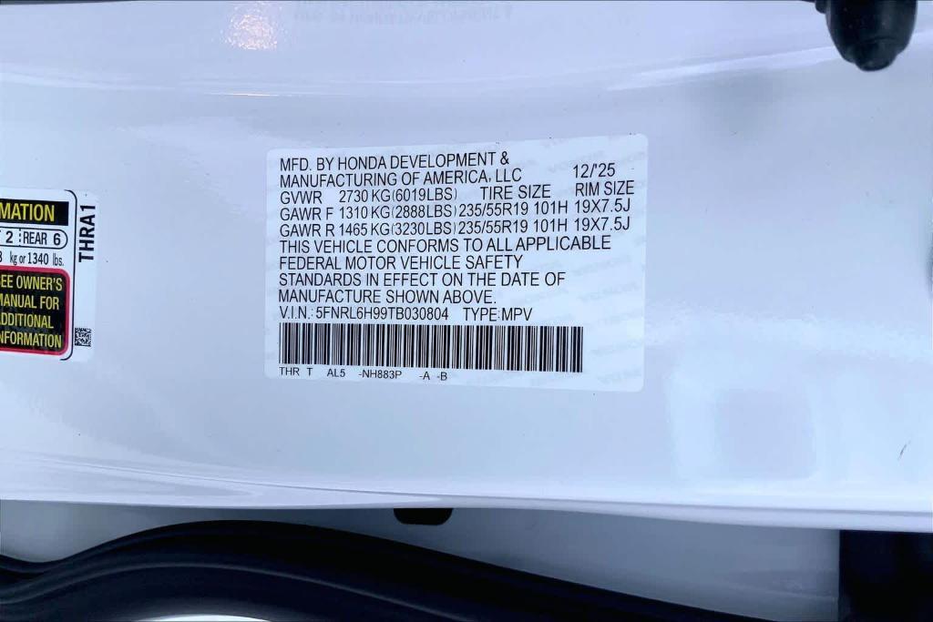 new 2026 Honda Odyssey car, priced at $50,253