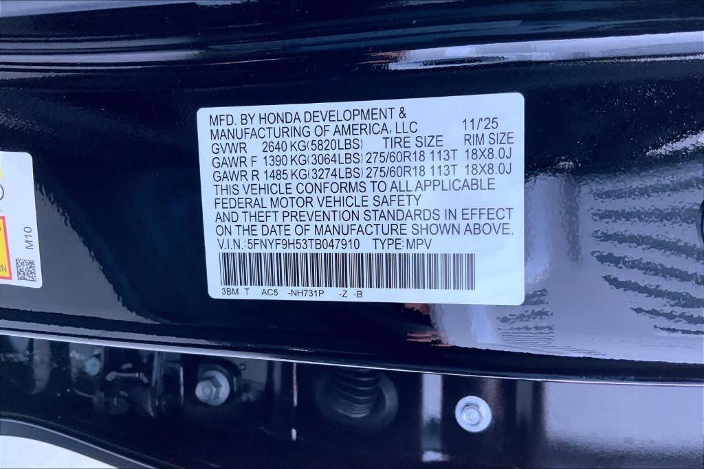 new 2026 Honda Passport car, priced at $50,165