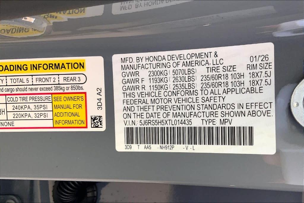 new 2026 Honda CR-V Hybrid car, priced at $36,337