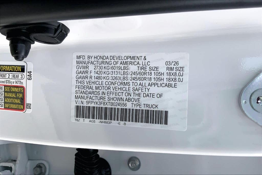 new 2026 Honda Ridgeline car, priced at $45,930