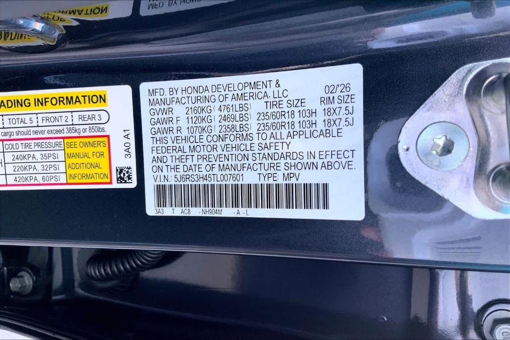 new 2026 Honda CR-V car, priced at $33,041