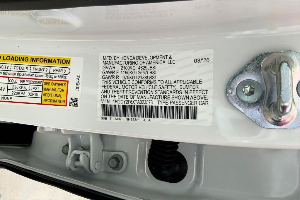 new 2026 Honda Accord Hybrid car, priced at $35,332