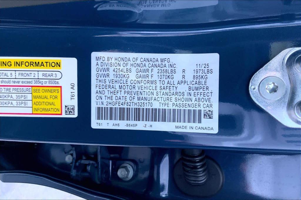 new 2026 Honda Civic Hybrid car, priced at $30,593