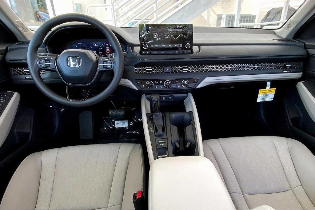 new 2025 Honda Accord car, priced at $30,750