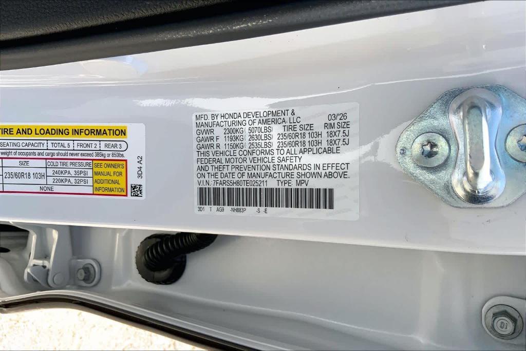 new 2026 Honda CR-V Hybrid car, priced at $39,028