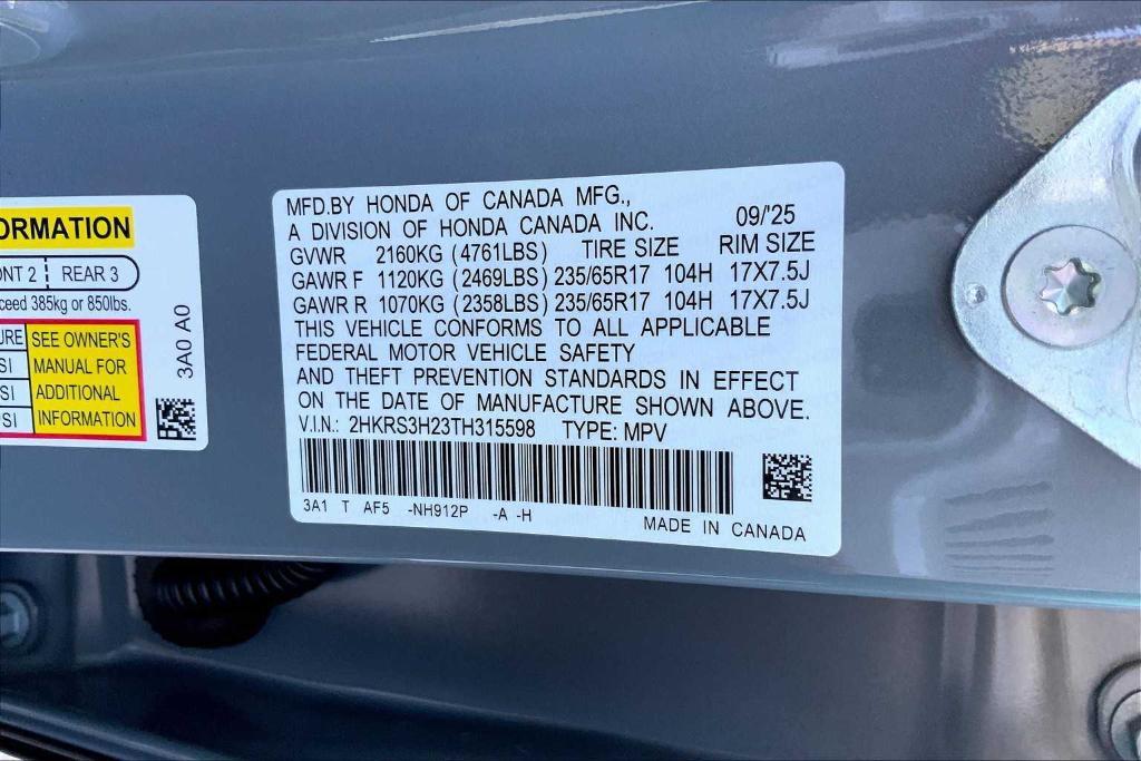 new 2026 Honda CR-V car, priced at $32,616