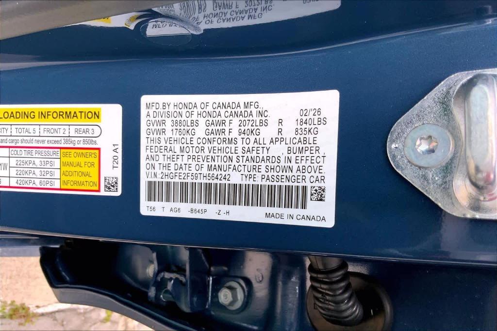 new 2026 Honda Civic car, priced at $27,568