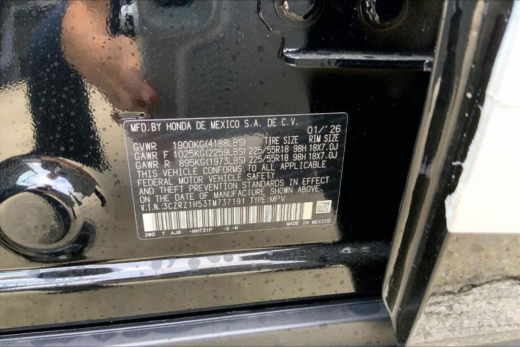 new 2026 Honda HR-V car, priced at $28,419