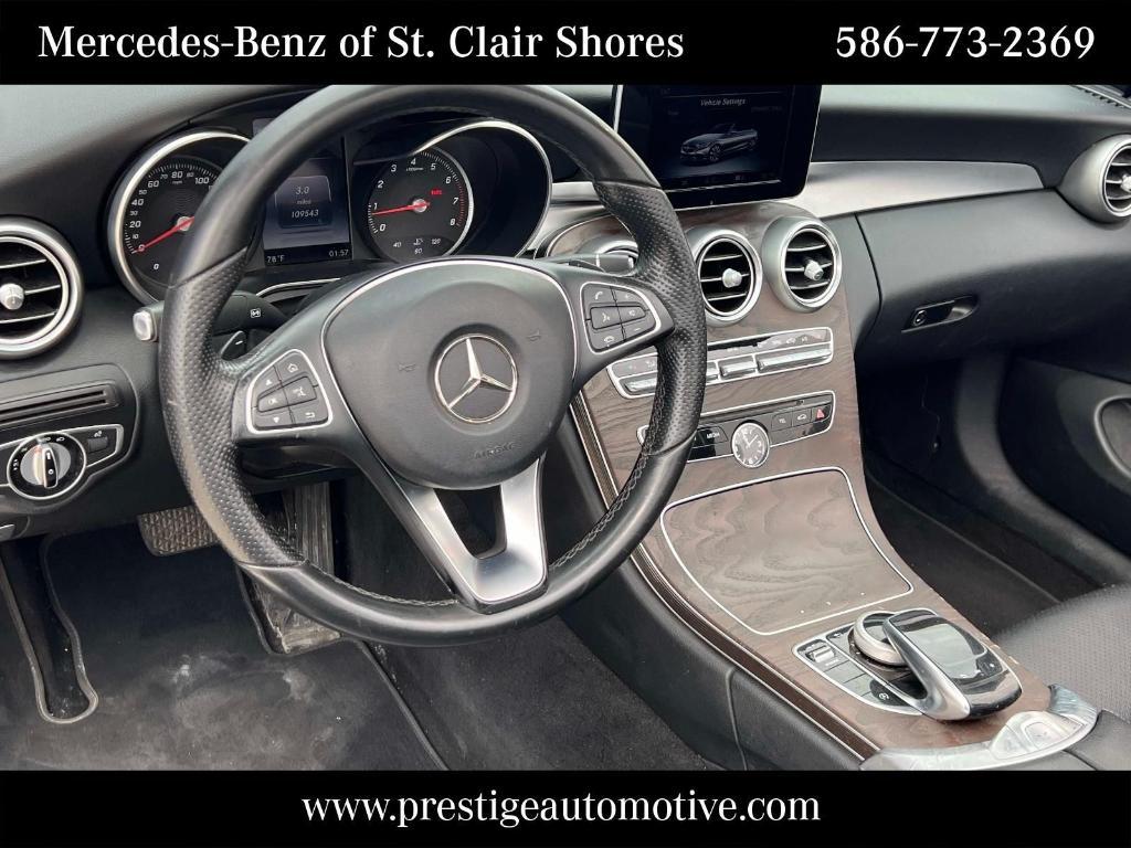 used 2017 Mercedes-Benz C-Class car, priced at $16,875