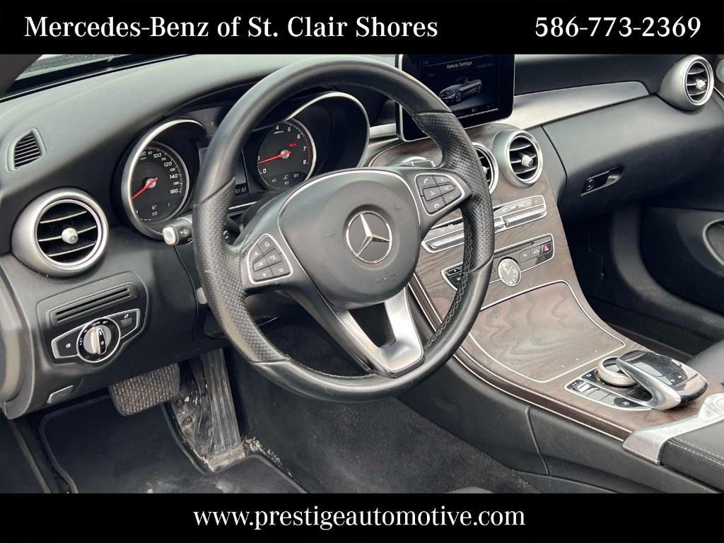 used 2017 Mercedes-Benz C-Class car, priced at $16,875