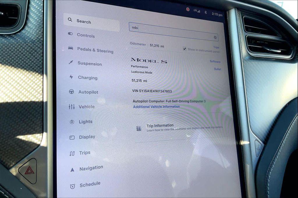 used 2019 Tesla Model S car, priced at $36,698