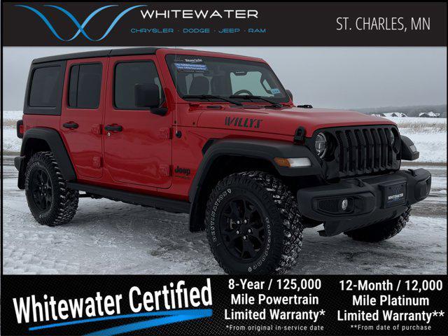 used 2022 Jeep Wrangler car, priced at $31,500