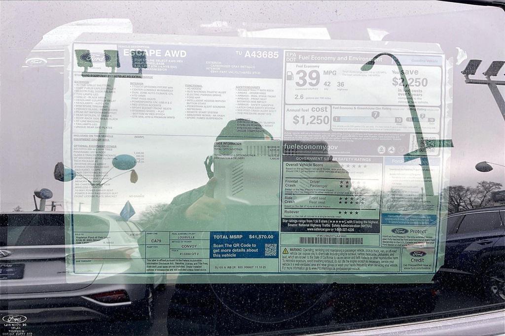 new 2026 Ford Escape car, priced at $38,070