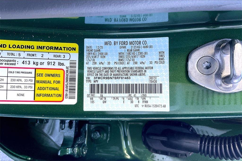 new 2025 Ford Bronco Sport car, priced at $33,929