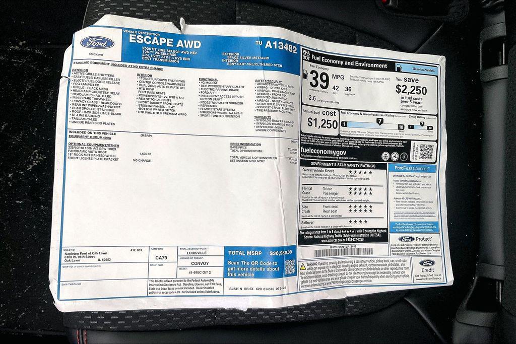 new 2026 Ford Escape car, priced at $33,980