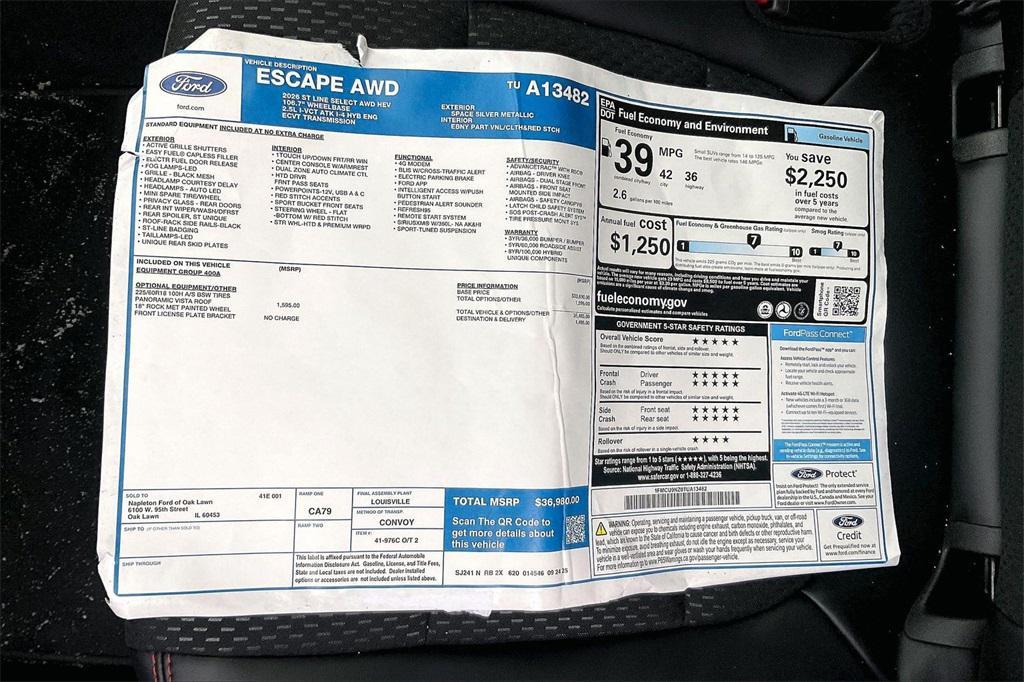 new 2026 Ford Escape car, priced at $33,480