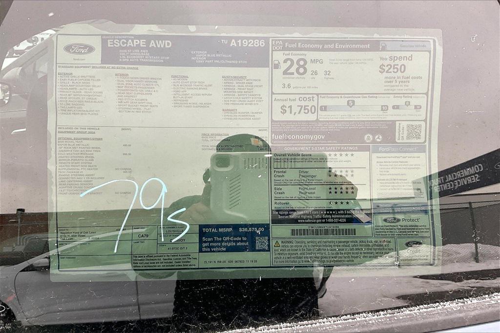 new 2026 Ford Escape car, priced at $30,063