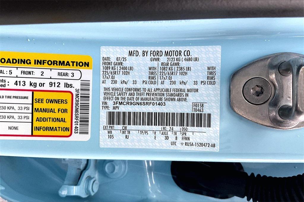 new 2025 Ford Bronco Sport car, priced at $35,156