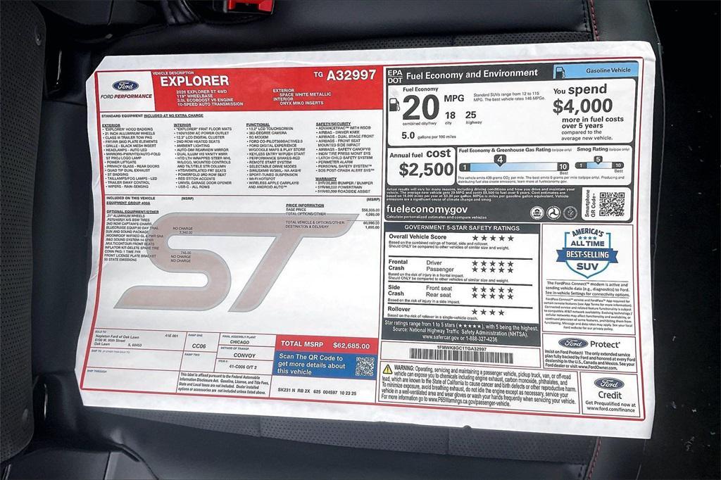 new 2026 Ford Explorer car, priced at $56,124