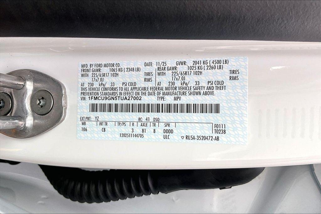 new 2026 Ford Escape car, priced at $27,481