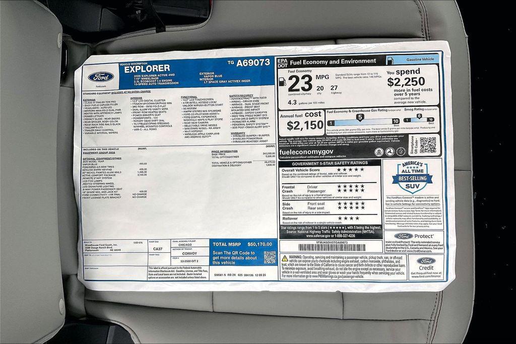 new 2026 Ford Explorer car, priced at $44,228