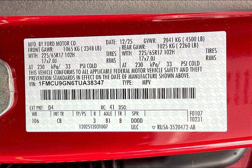 new 2026 Ford Escape car, priced at $28,852